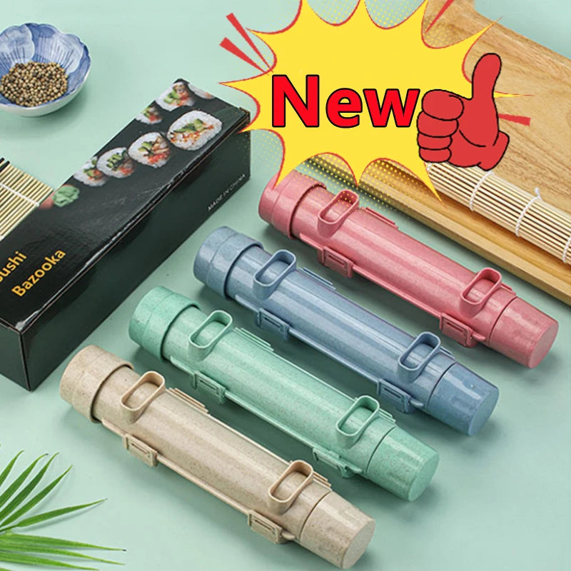 Quick Sushi Maker Roller Rice Mold Bazooka Vegetable Meat Rolling Tool DIY  Sushi Making Machine Kitchen Gadgets