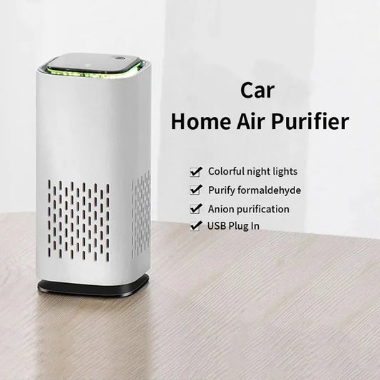 Air Purifier Cleaner Negative Ion USB Direct Plug Cleaner Purifier Remove Formaldehyde Household Car Accessories